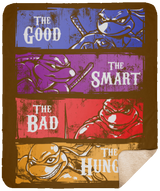 Blankets Brown / One Size The Good, Bad, Smart and Hungry 50x60 Sherpa Blanket