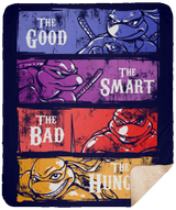 Blankets Navy / One Size The Good, Bad, Smart and Hungry 50x60 Sherpa Blanket