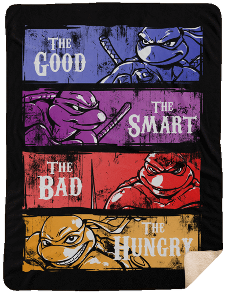 Blankets Black / One Size The Good, Bad, Smart and Hungry 60x80 Sherpa Blanket