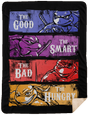 Blankets Black / One Size The Good, Bad, Smart and Hungry 60x80 Sherpa Blanket