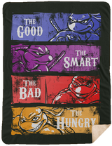 Blankets Forest / One Size The Good, Bad, Smart and Hungry 60x80 Sherpa Blanket