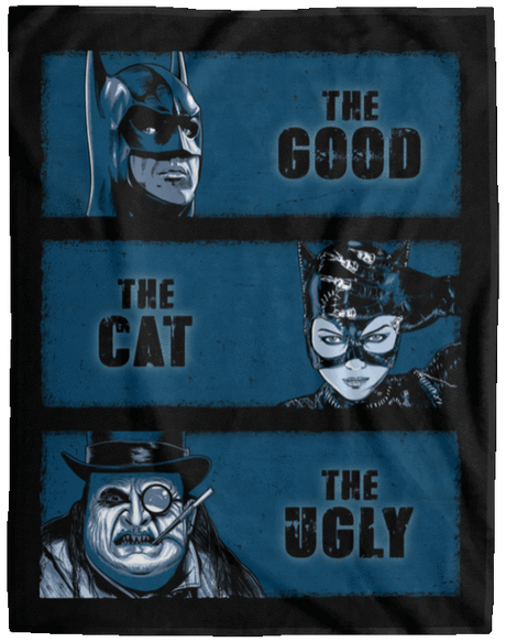 Blankets Black / One Size The Good the Cat and the Ugly 60x80 MicroFleece Blanket