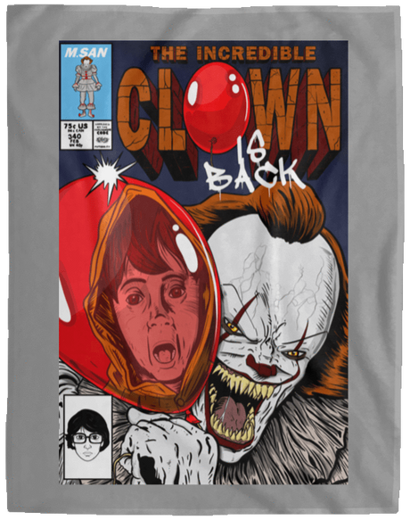 Blankets Gray / One Size The Incredible Clown 60x80 MicroFleece Blanket