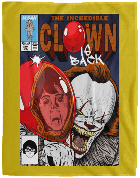 Blankets Old Gold / One Size The Incredible Clown 60x80 MicroFleece Blanket
