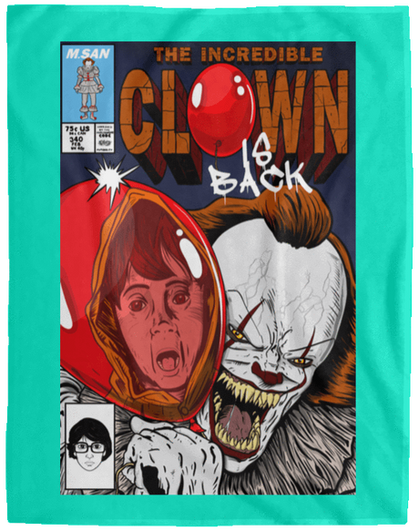 Blankets Teal / One Size The Incredible Clown 60x80 MicroFleece Blanket