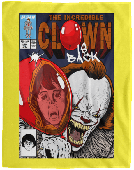 Blankets Yellow / One Size The Incredible Clown 60x80 MicroFleece Blanket