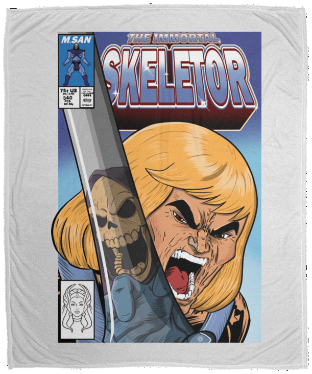 Blankets White / One Size The Incredible Skeletor 50x60 MicroFleece Blanket