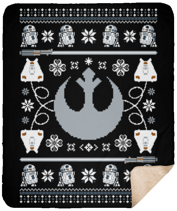 Blankets Black / One Size UGLY STAR WARS ALLIANCE 50x60 Sherpa Blanket