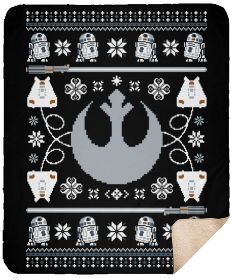 Blankets Black / One Size UGLY STAR WARS ALLIANCE 50x60 Sherpa Blanket