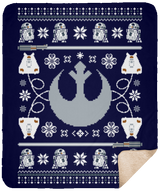 Blankets Navy / One Size UGLY STAR WARS ALLIANCE 50x60 Sherpa Blanket