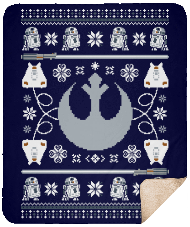 Blankets Navy / One Size UGLY STAR WARS ALLIANCE 50x60 Sherpa Blanket