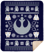 Blankets Navy / One Size UGLY STAR WARS ALLIANCE 50x60 Sherpa Blanket