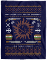 Blankets Navy / One Size UGLY SUPERNATURAL 60x80 MicroFleece Blanket