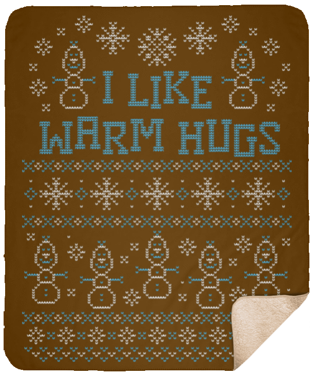 Blankets Brown / One Size Warmest Greetings 50x60 Sherpa Blanket