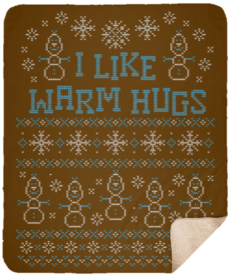 Blankets Brown / One Size Warmest Greetings 50x60 Sherpa Blanket