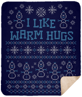 Blankets Navy / One Size Warmest Greetings 50x60 Sherpa Blanket