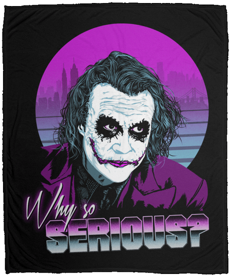 Blankets Black / One Size Why so Serious 50x60 MicroFleece Blanket