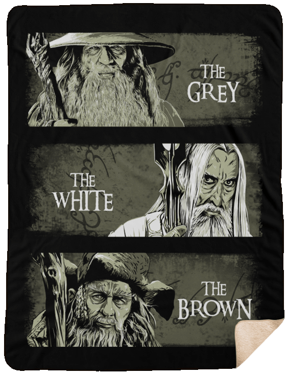 Blankets Black / One Size Wizards of Middle Earth 60x80 Sherpa Blanket