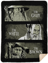 Blankets Black / One Size Wizards of Middle Earth 60x80 Sherpa Blanket
