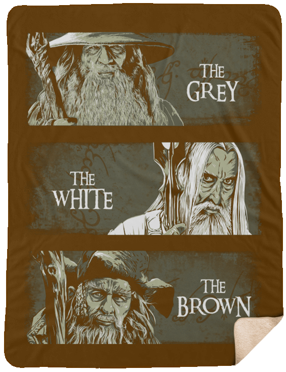Blankets Brown / One Size Wizards of Middle Earth 60x80 Sherpa Blanket