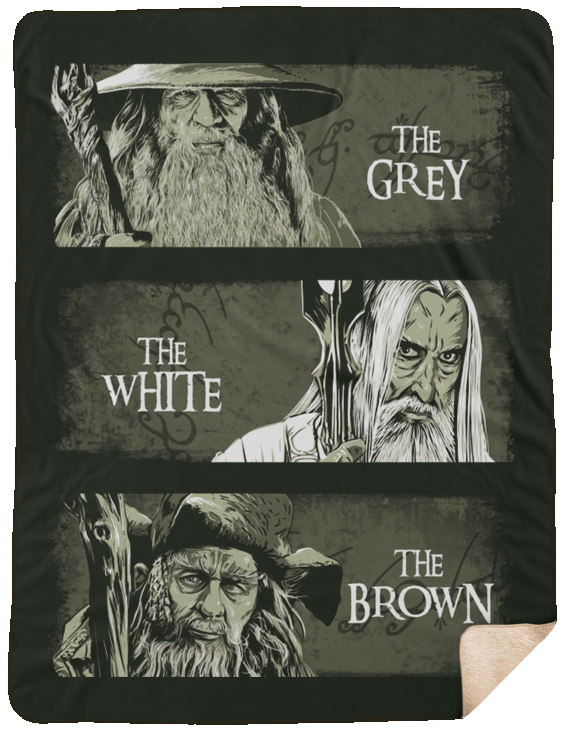 Blankets Forest / One Size Wizards of Middle Earth 60x80 Sherpa Blanket