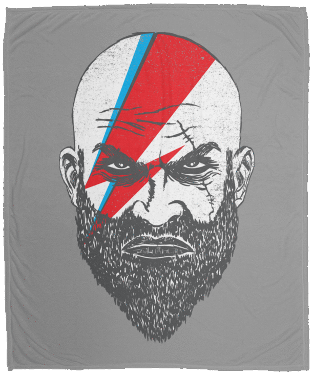 Blankets Gray / One Size Ziggy Kratos 50x60 MicroFleece Blanket