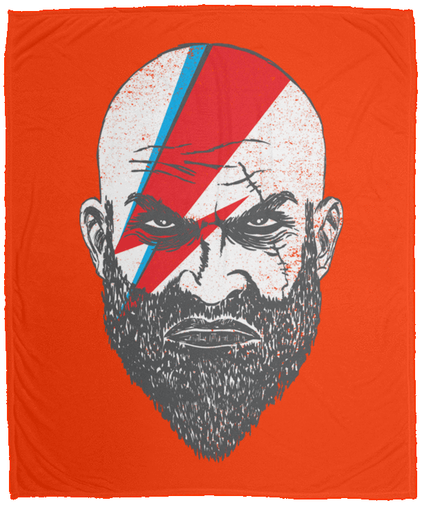 Blankets Orange / One Size Ziggy Kratos 50x60 MicroFleece Blanket