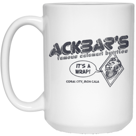 Drinkware White / One Size Ackbar's Burritos 15oz Mug