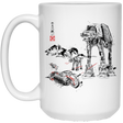 Drinkware White / One Size Battle in the Snow Sumi e 15oz Mug