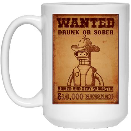 Drinkware White / One Size Bender Wanted 15oz Mug