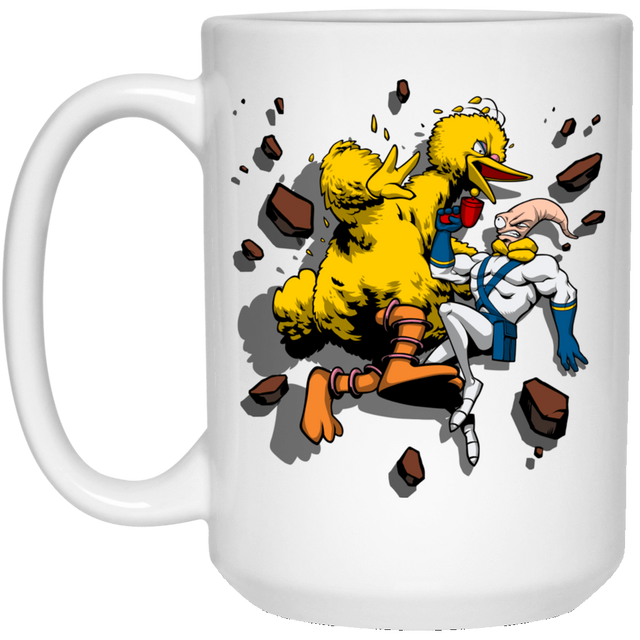 Drinkware White / One Size Big Bird and Worm 15oz Mug