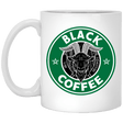 Drinkware White / One Size Black Coffee 11oz Mug