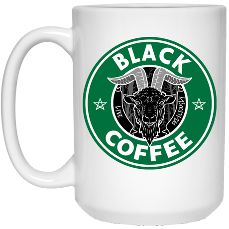 Drinkware White / One Size Black Coffee 15oz Mug