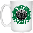 Drinkware White / One Size Black Coffee 15oz Mug