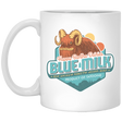 Drinkware White / One Size Blue Milk 11oz Mug