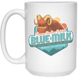 Drinkware White / One Size Blue Milk 15oz Mug