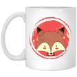 Drinkware White / One Size Cute Fox 11oz Mug