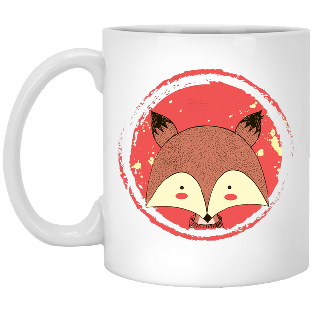 Drinkware White / One Size Cute Fox 11oz Mug