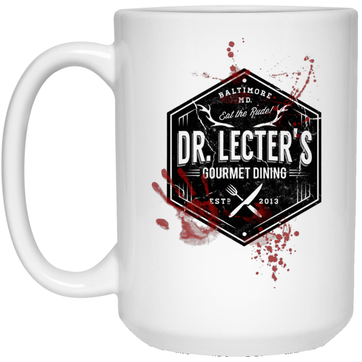 Drinkware White / One Size Dr. Lecter's Gourmet Dining 15oz Mug