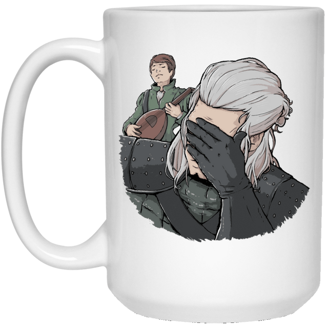Drinkware White / One Size Geralt Face Palm 15oz Mug
