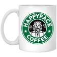 Drinkware White / One Size Happy Face Coffee 11oz Mug