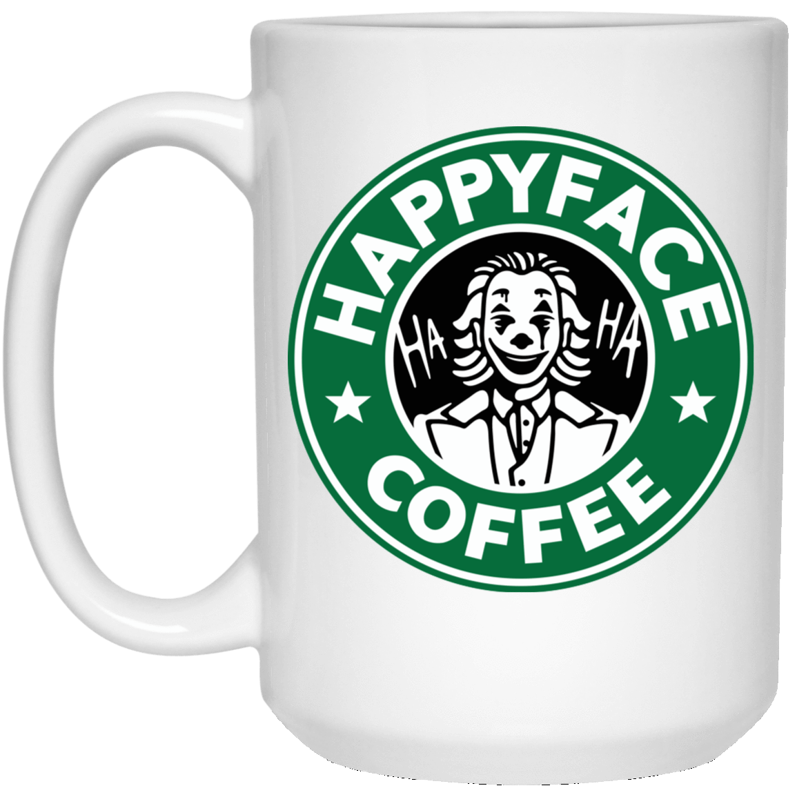 Drinkware White / One Size Happy Face Coffee 15oz Mug