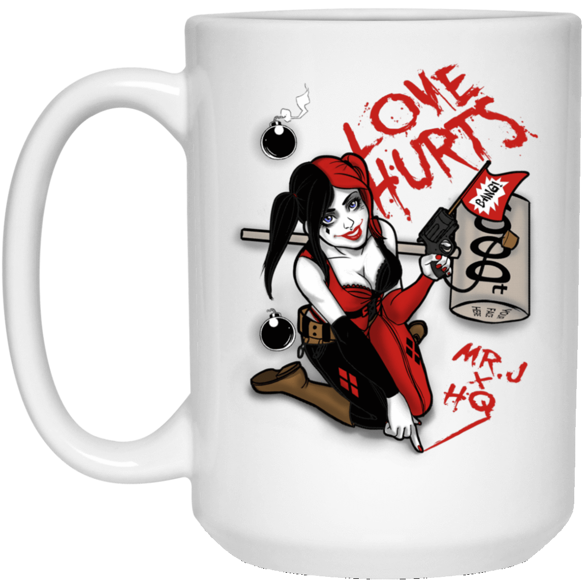 Drinkware White / One Size Love Hurts 15oz Mug