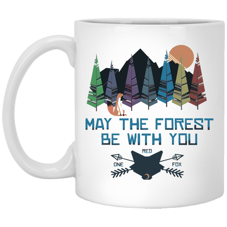 Drinkware White / One Size May The Forest Be With You One Red Fox 11oz Mug