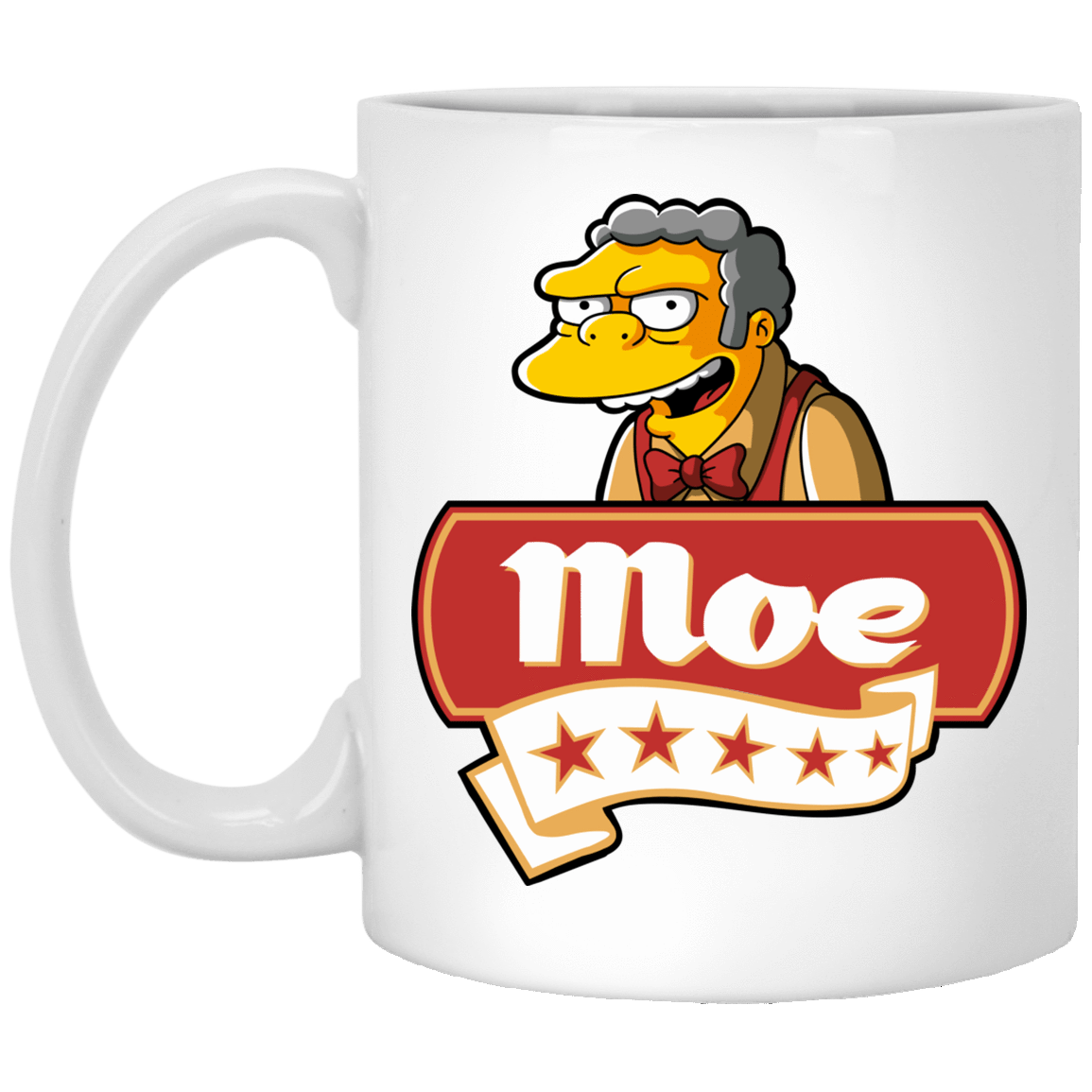 Drinkware White / One Size Moe Five Stars 11oz Mug