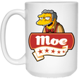 Drinkware White / One Size Moe Five Stars 15oz Mug