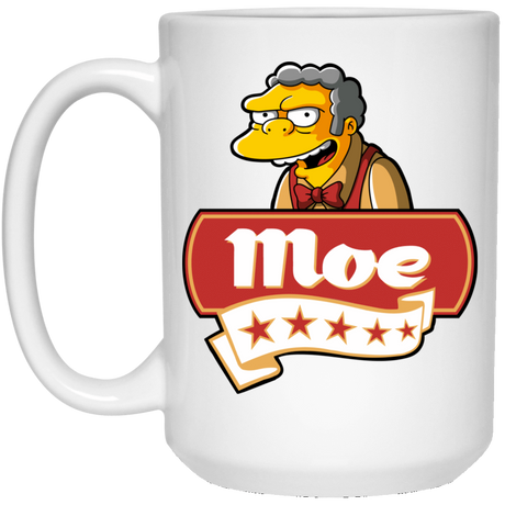 Drinkware White / One Size Moe Five Stars 15oz Mug