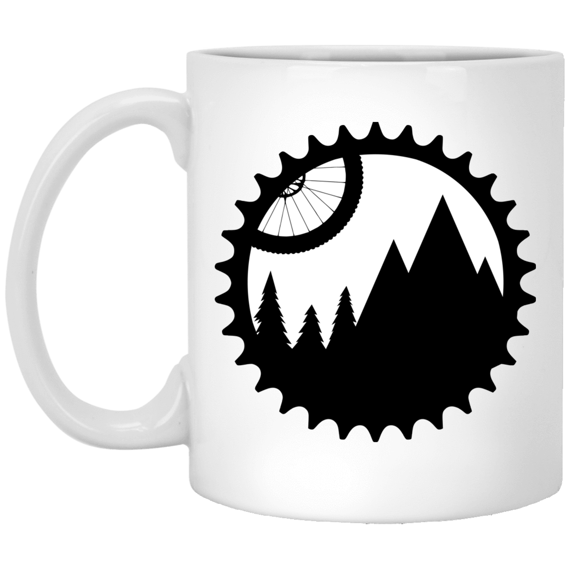 Drinkware White / One Size Mountain Bike Sprocket 11oz Mug