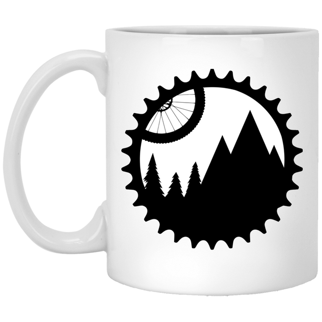 Drinkware White / One Size Mountain Bike Sprocket 11oz Mug