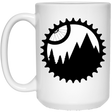 Drinkware White / One Size Mountain Bike Sprocket 15oz Mug